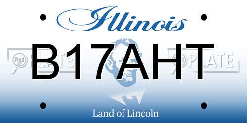 B17AHT Illinois License Plate