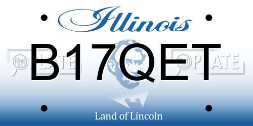 B17QET Illinois License Plate
