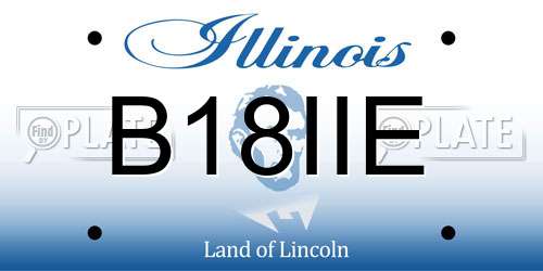 B18IIE Illinois License Plate