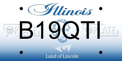 B19QTI Illinois License Plate