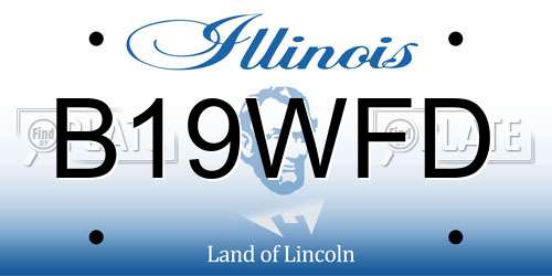 B19WFD Illinois License Plate