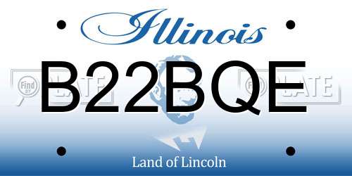 B22BQE Illinois License Plate