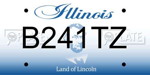 B241TZ Illinois License Plate