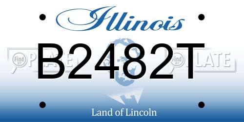 B2482T Illinois License Plate