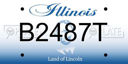 B2487T Illinois License Plate