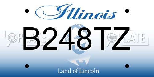B248TZ Illinois License Plate