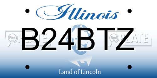 B24BTZ Illinois License Plate