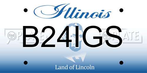 B24IGS Illinois License Plate