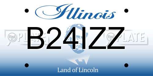 B24IZZ Illinois License Plate
