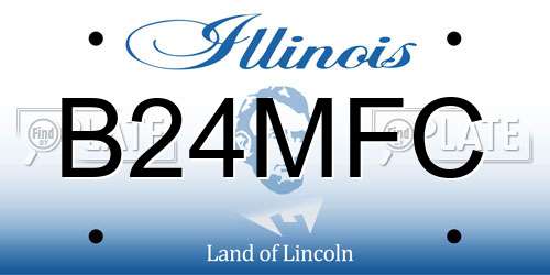 B24MFC Illinois License Plate