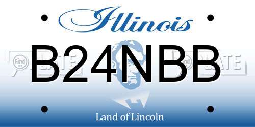 B24NBB Illinois License Plate