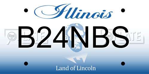 B24NBS Illinois License Plate