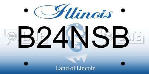 B24NSB Illinois License Plate