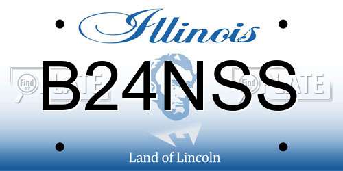 B24NSS Illinois License Plate