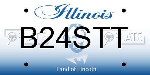 B24STT Illinois License Plate