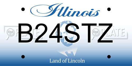 B24STZ Illinois License Plate