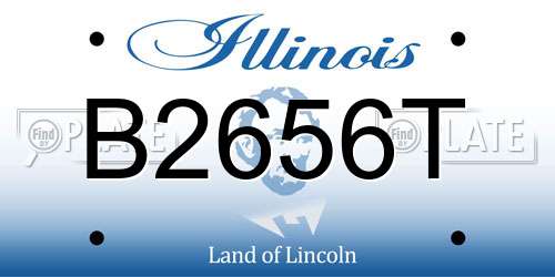 B2656T Illinois License Plate