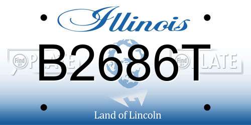 B2686T Illinois License Plate