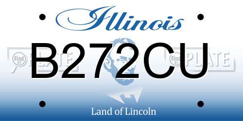 B272CU Illinois License Plate
