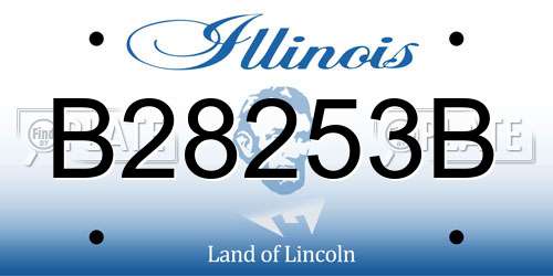 B28253B Illinois License Plate