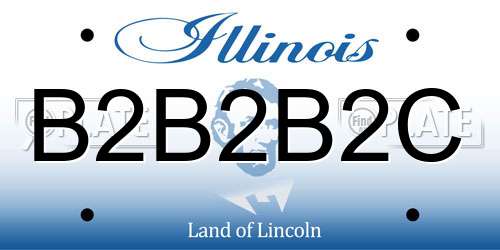 B2B2B2C Illinois License Plate