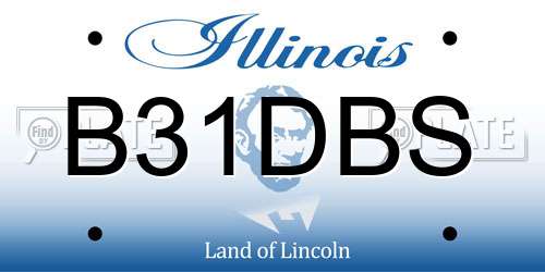 B31DBS Illinois License Plate