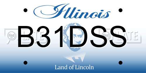 B31DSS Illinois License Plate