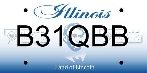 B31QBB Illinois License Plate