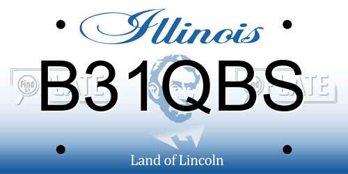 B31QBS Illinois License Plate