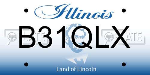 B31QLX Illinois License Plate
