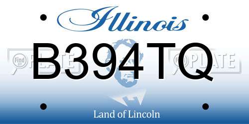 B394TQ Illinois License Plate
