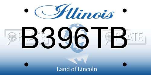B396TB Illinois License Plate