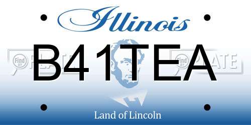 B41TEA Illinois License Plate