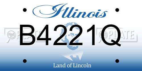 B4221Q Illinois License Plate