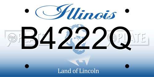 B4222Q Illinois License Plate