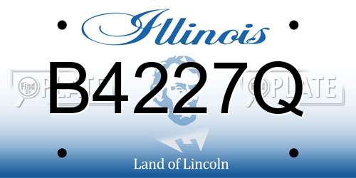 B4227Q Illinois License Plate