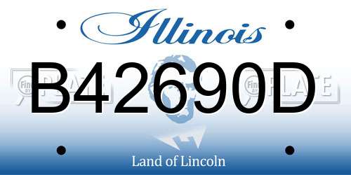 B42690D Illinois License Plate