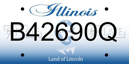 B42690Q Illinois License Plate