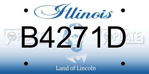 B4271D Illinois License Plate