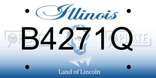 B4271Q Illinois License Plate