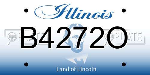 B4272O Illinois License Plate