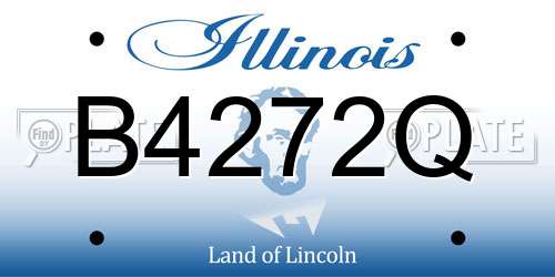 B4272Q Illinois License Plate