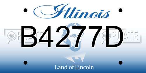 B4277D Illinois License Plate