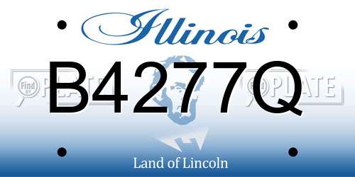 B4277Q Illinois License Plate