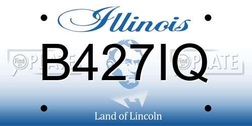 B427IQ Illinois License Plate
