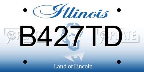 B427TD Illinois License Plate