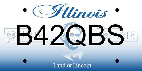 B42QBS Illinois License Plate