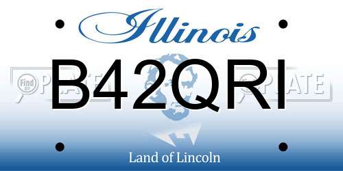 B42QRI Illinois License Plate