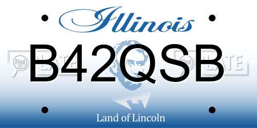 B42QSB Illinois License Plate