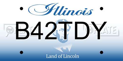 B42TDY Illinois License Plate